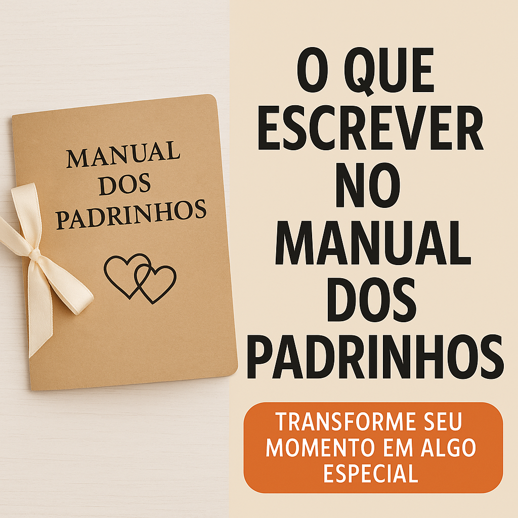 o que escrever no manual dos padrinhos?